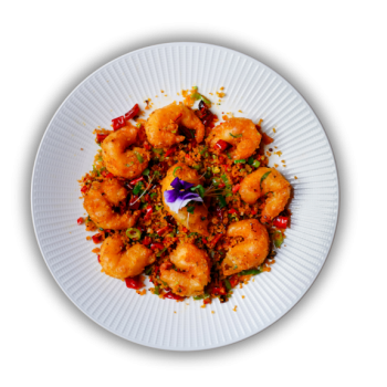Typhoon Shelter Style Fried Prawns 避风塘虾仁